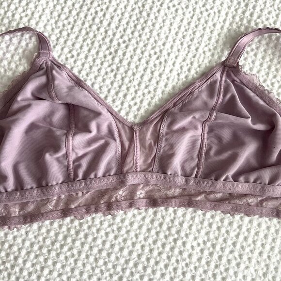 Savage x Fenty Lavender Lace Bra Coquette Romantic Wireless Size 3X - Picture 8 of 11